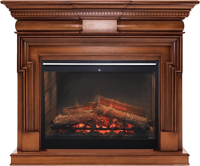 Фото Каминокомплект Torino - Орех с очагом Symphony 30'' DF3020-INT Линейные очаги ROYAL FLAME heatsystems.ru