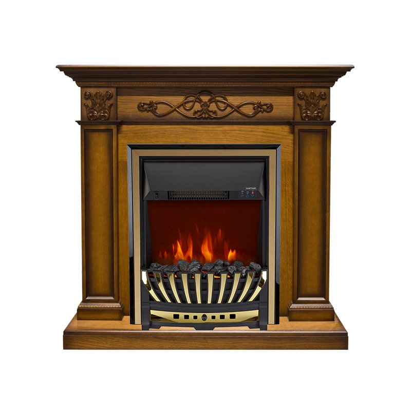ФОТО Каминокомплект Verona - Дуб антик с очагом Aspen Gold heatsystems.ru