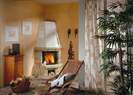 Фото Sandstein Eck Камины Schmid (Германия) heatsystems.ru