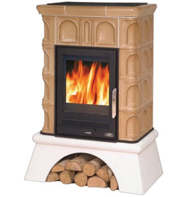 Фото Britania (прямой цоколь, чугунная вставка) Кафельные печи ABX heatsystems.ru