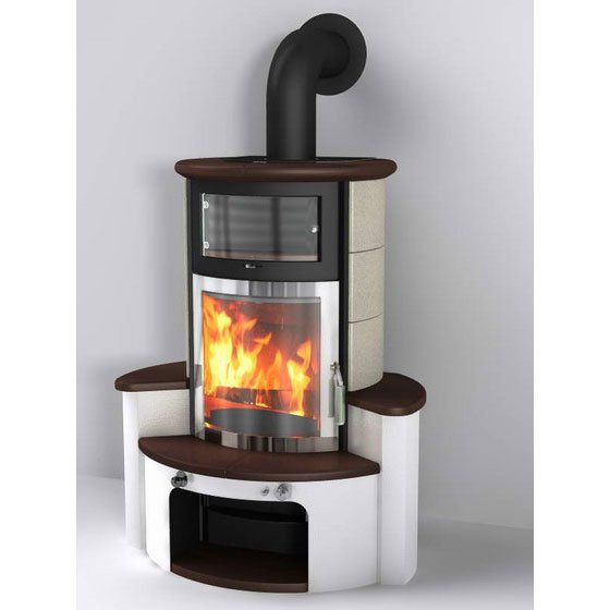 Фото 63 GT ECOPLUS, JOLA-BRAUN/STONE 245, РАМКА ХРОМ Печи HARK (Германия) heatsystems.ru