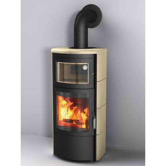 Фото ROMA GT EP, CREME-WEISSE 711, ЧЕРНАЯ РАМКА Печи HARK (Германия) heatsystems.ru