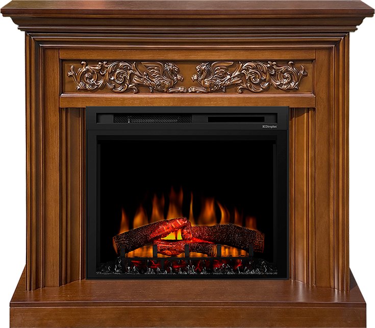 Фото Каминокомплект Nottingham - Орех с очагом XHD28L-INT Линейные очаги ROYAL FLAME heatsystems.ru