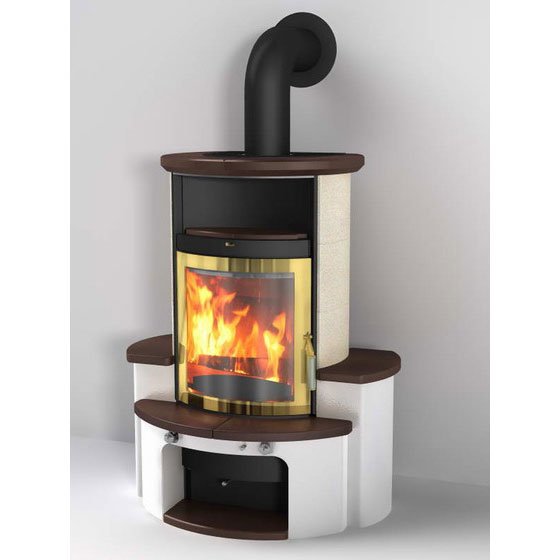 Фото 34 GT ECOPLUS, JOLA-BRAUN/STONE 245, РАМКА ЗОЛОТО Печи HARK (Германия) heatsystems.ru