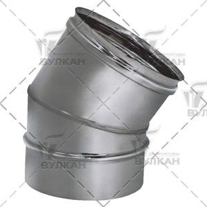 Фото Отвод Вулкан OTHR 30 одностенный Дымоход Вулкан одностенный круглого сечения heatsystems.ru