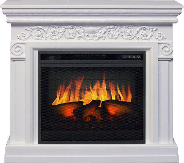 Фото Каминокомплект Athena - Белый с очагом Vision 23 EF LED 3D FX Линейные очаги ROYAL FLAME heatsystems.ru