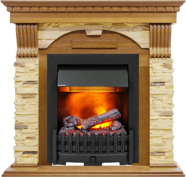Фото Каминокомплект Dublin -  Дуб / Сланец с очагом Danville Black FB2 Каминокомплекты из камня DIMPLEX heatsystems.ru