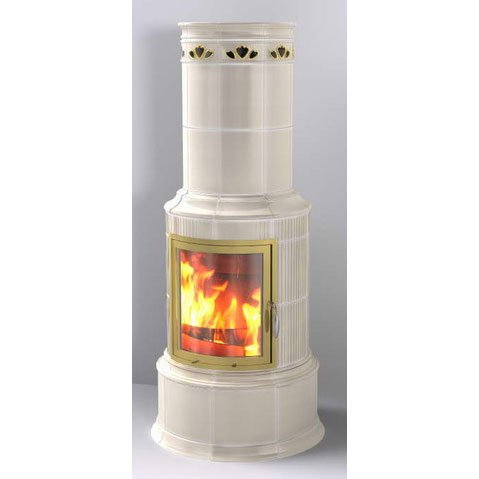 Фото BELLA ROSA KLASSIK 2 ECOPLUS, JAVA, РАМКА ЗОЛОТО + ОБВОДКА ЗОЛОТО Печи HARK (Германия) heatsystems.ru