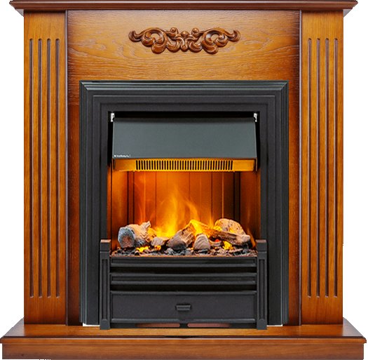 Фото Каминокомплект Lumsden - Дуб антик с очагом Brookline Black Деревянные каминокомплекты DIMPLEX heatsystems.ru