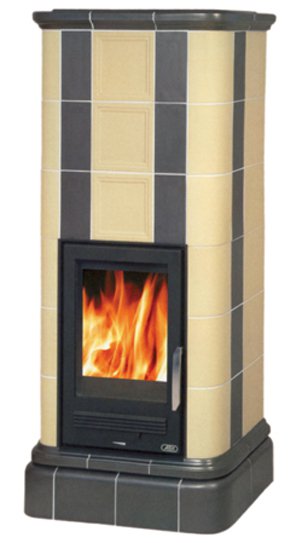 Фото Kaledonie color (чугунная вставка) Кафельные печи ABX heatsystems.ru