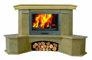 Фото Matino (угловая) Камины BELLA ITALIA (Польша) heatsystems.ru