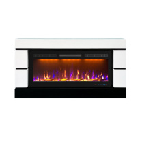 Каминокомплект Modern - Белый с черным (Высота 710 см) с очагом Crystal 40 RF