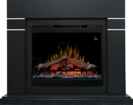 Каминокомплект Lindos - Черный (Высота 985мм) с очагом Symphony 26'' DF2624-L