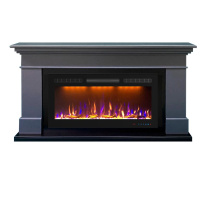 Каминокомплект California Graphite Grey 36/40 - Серый графит (Высота 855 см) с очагом Crystal 36 RF